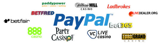 Live casino accept paypal