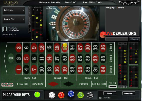 live roulette ireland