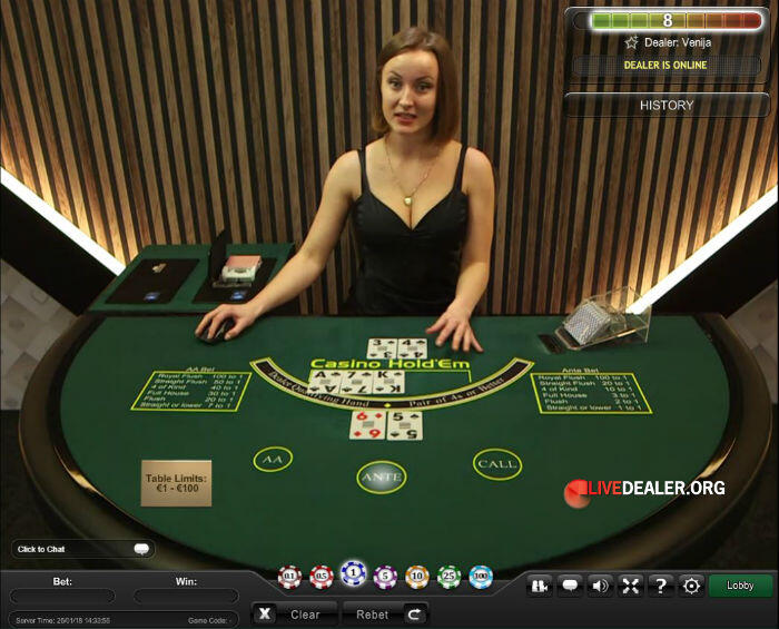 Playtech Casino Hold'em Poker | Livedealer.org